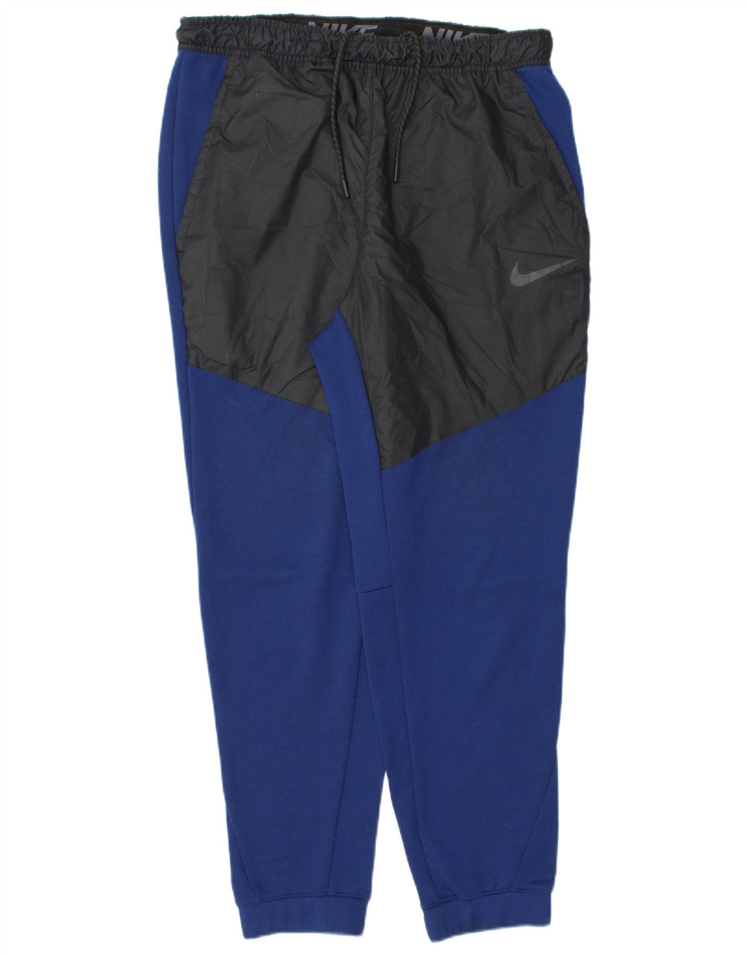 Nike Mens Tracksuit Trousers Joggers Large  Blue Colourblock Polyester