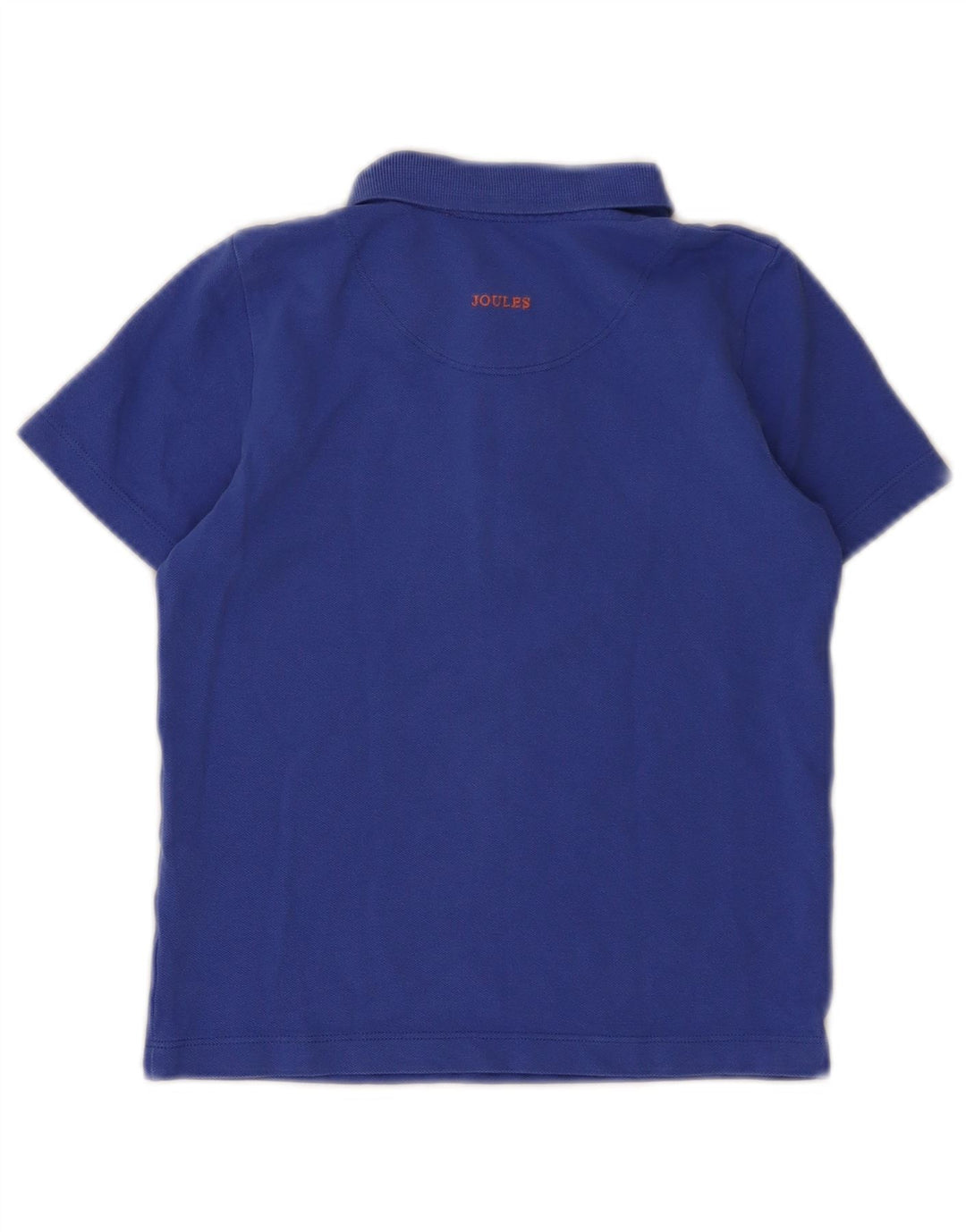 JOULES Boys Polo Shirt 7-8 Years Blue Cotton