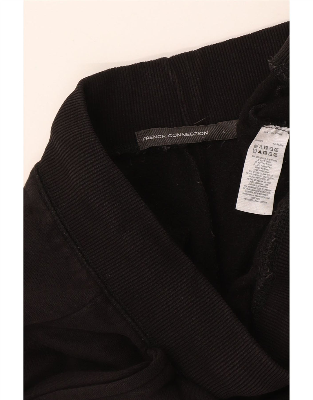 FRENCH CONNECTION Mens Tracksuit Trousers Joggers Large Black Cotton