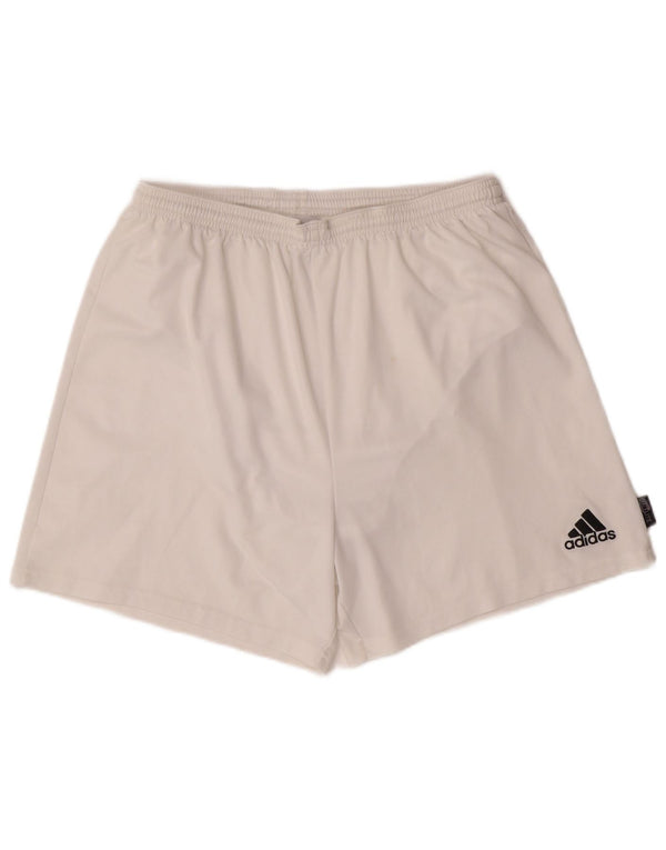ADIDAS Mens Climalite Sport Shorts XL  White Polyester