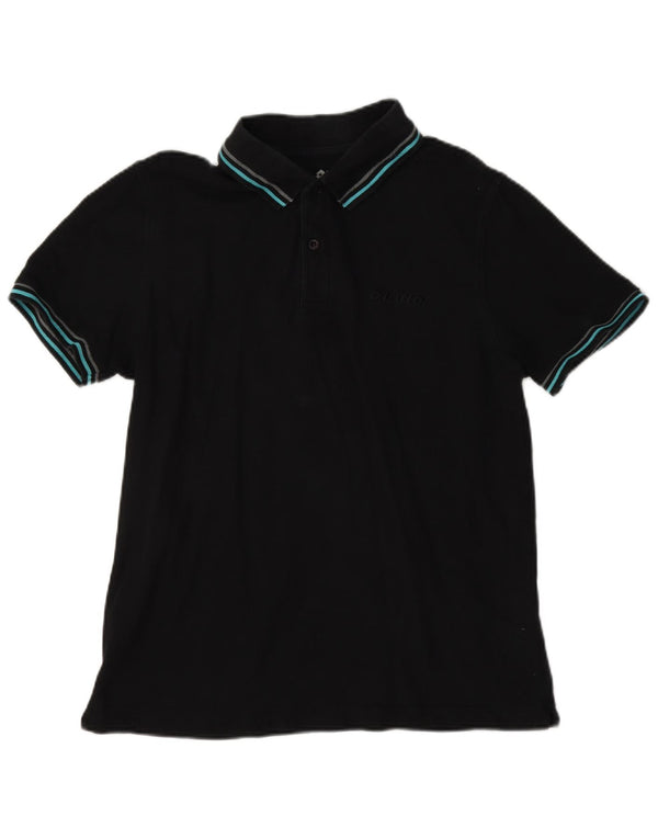 Lotto Mens Polo Shirt Small Black Cotton