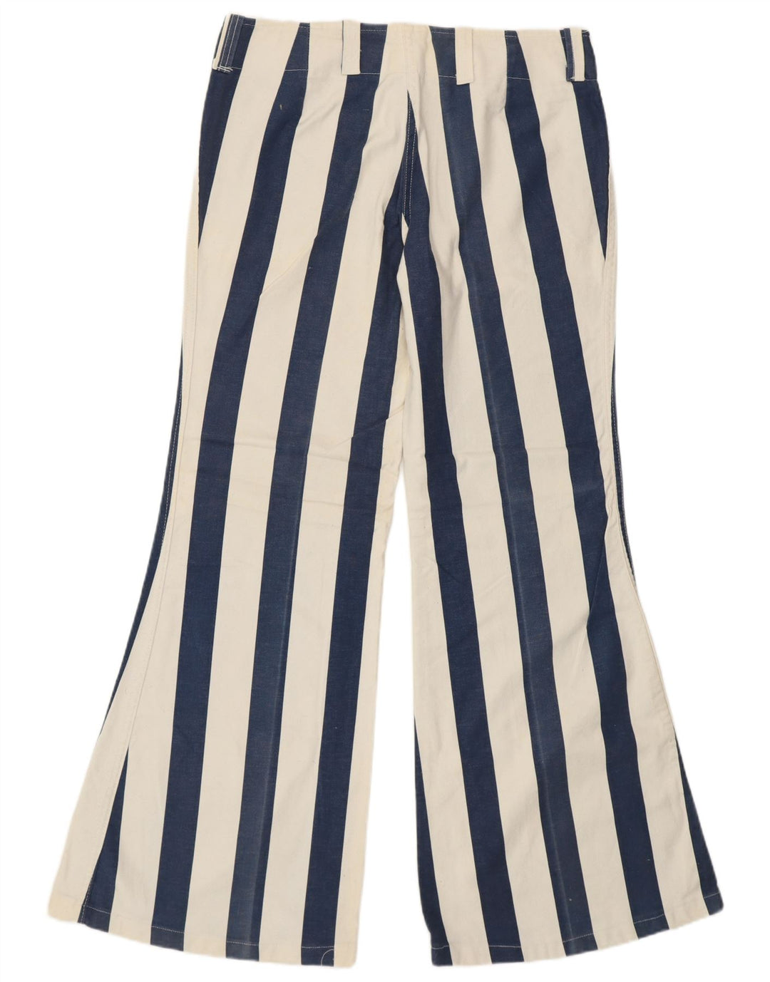 VINTAGE Womens High Waist Casual Trousers IT 48 XL W34 L31 Blue Retro