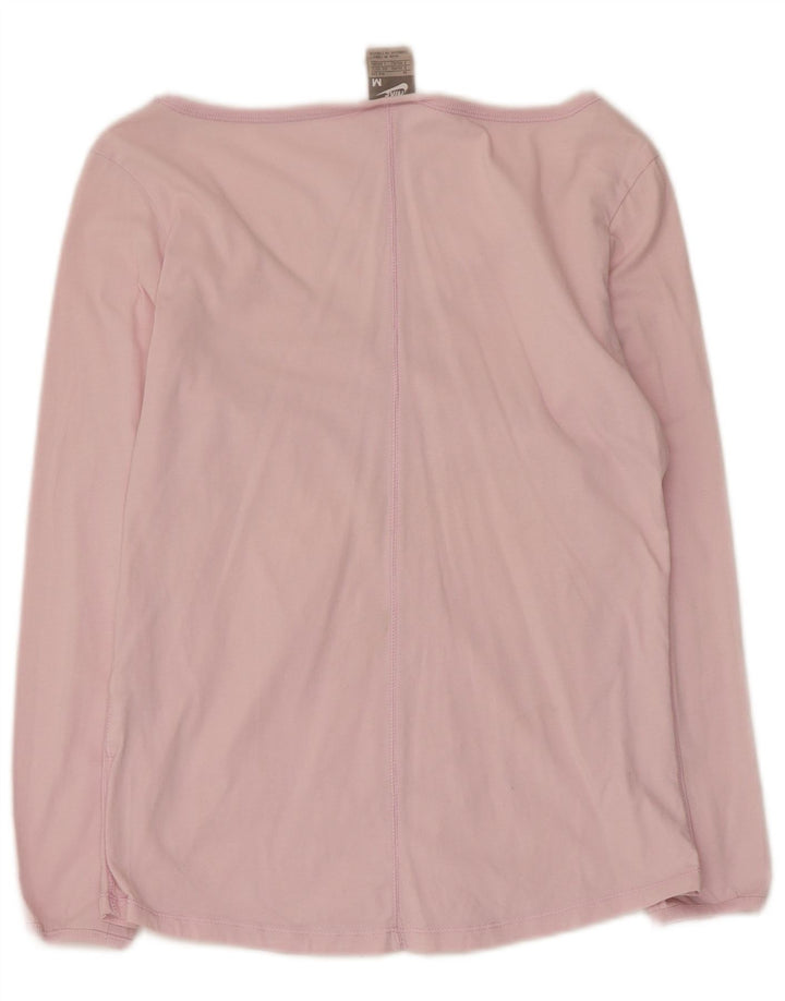 Nike Womens Top Long Sleeve UK 10/12 Medium Pink