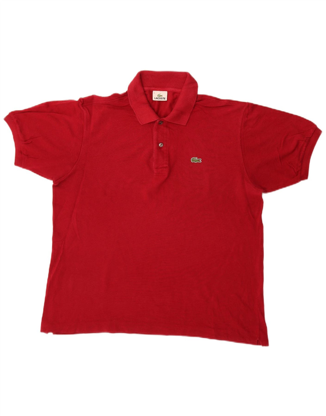Lacoste Mens Polo Shirt Size 5 Large Red Cotton
