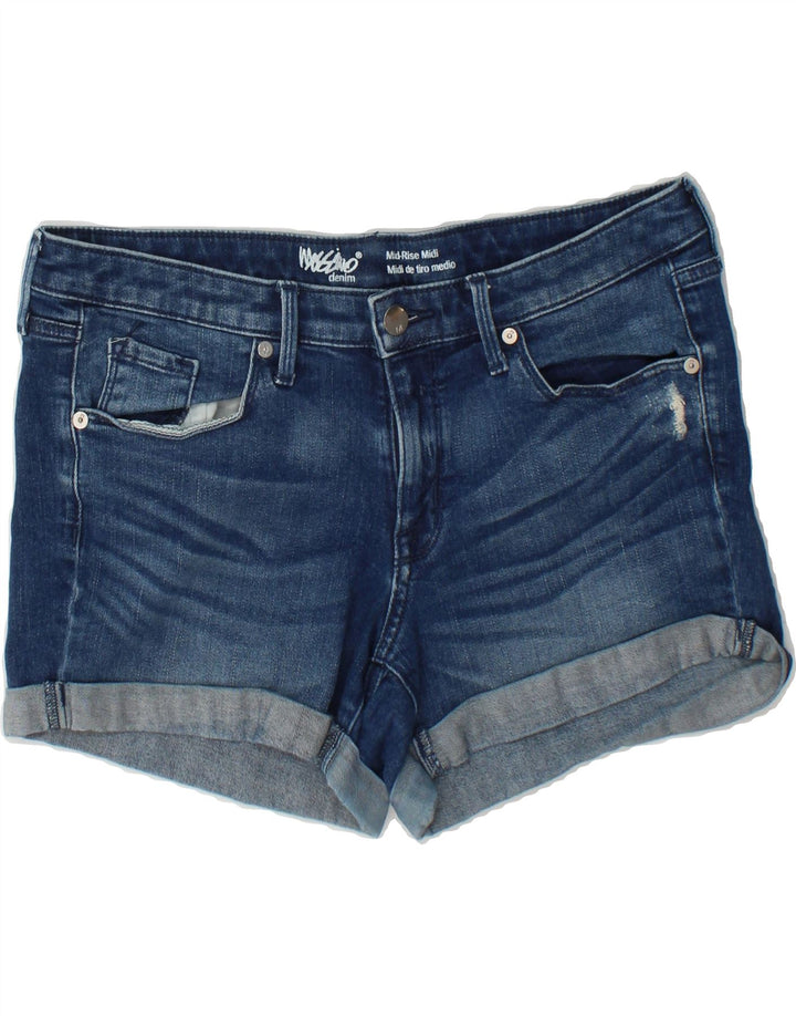 MOSSIMO Womens Power Stretch Mid Rise Denim Shorts US 8 Medium W29  Blue Vintage Mossimo and Second-Hand Mossimo from Messina Hembry 
