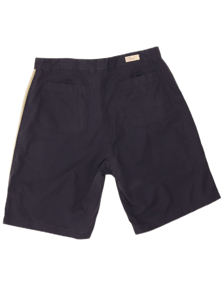 Fat Face Mens Casual Shorts Large W34 Navy Blue Colourblock Polyester