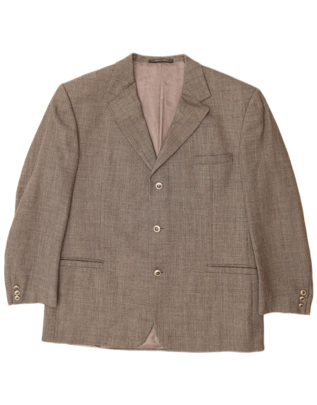 VERSACE Mens 3 Button Blazer Jacket UK 42 XL Grey Wool