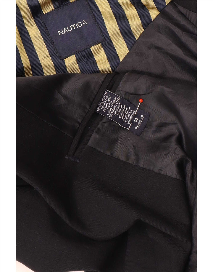 Nautica Boys 2 Button Blazer Jacket 13-14 Years Black Polyester