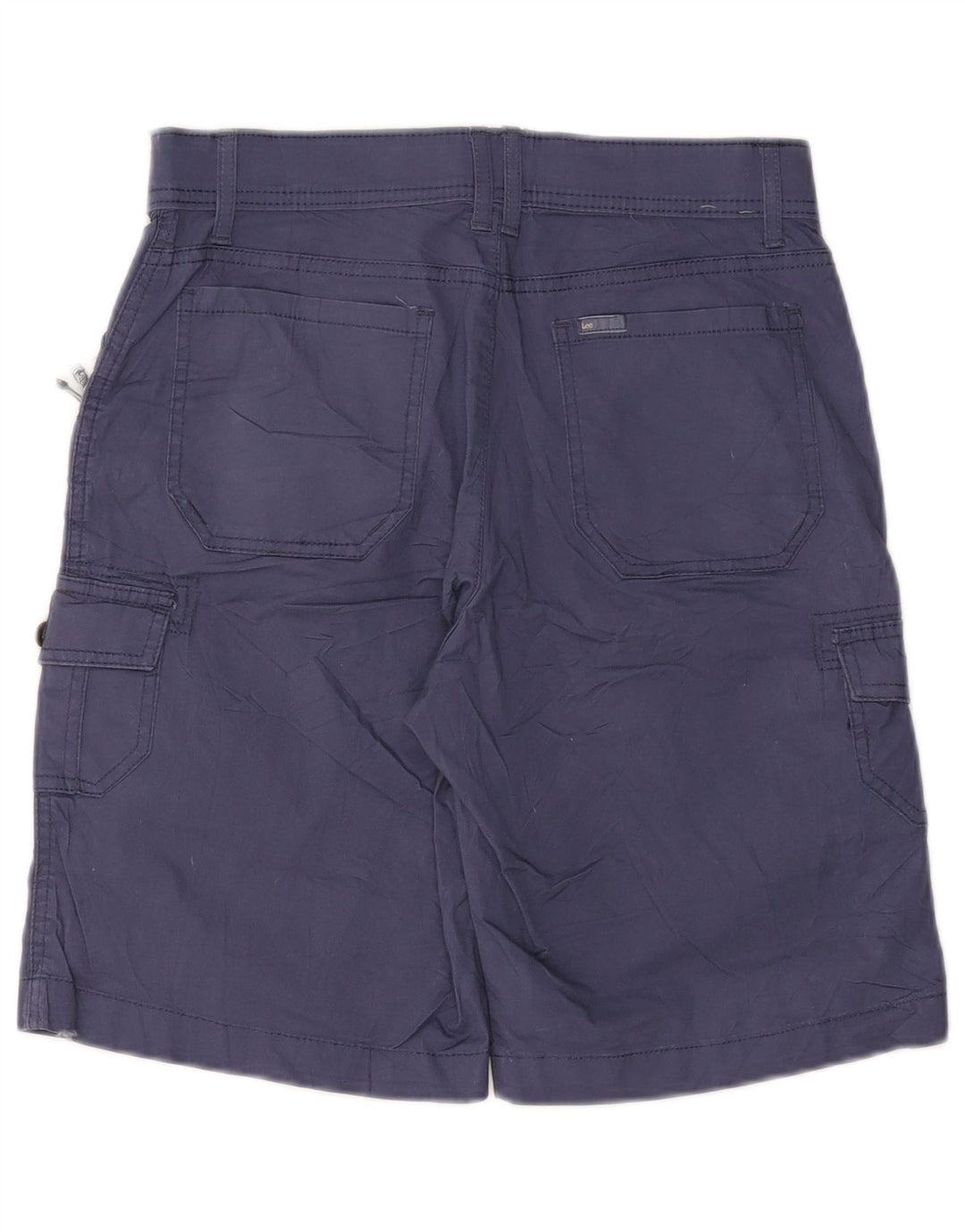 LEE Mens Cargo Shorts W30 Medium Navy Blue