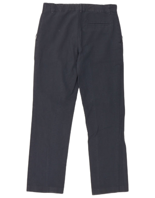 Marks & Spencer Boys Straight Chino Trousers 12-13 Years W28 L26 Navy Blue