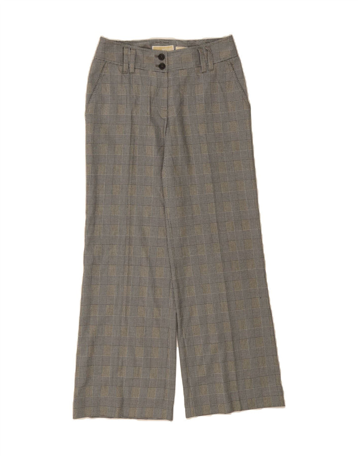 MICHAEL KORS Womens Casual Trousers US 6 Medium W30 L32 Grey Houndstooth Vintage Michael Kors and Second-Hand Michael Kors from Messina Hembry 
