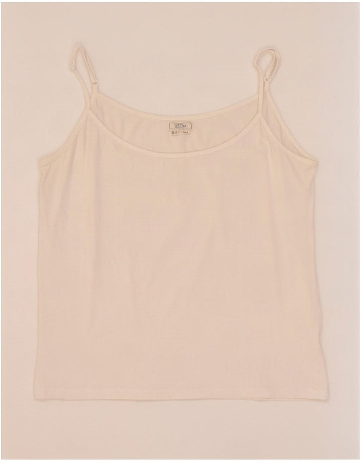 Fat Face Womens Cami Top UK 14 Large White Cotton