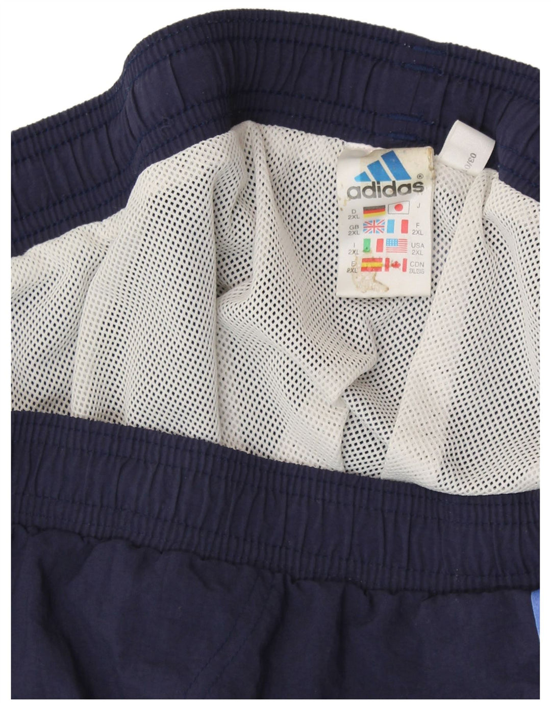 ADIDAS Mens Sport Shorts 2XL  Navy Blue Polyester