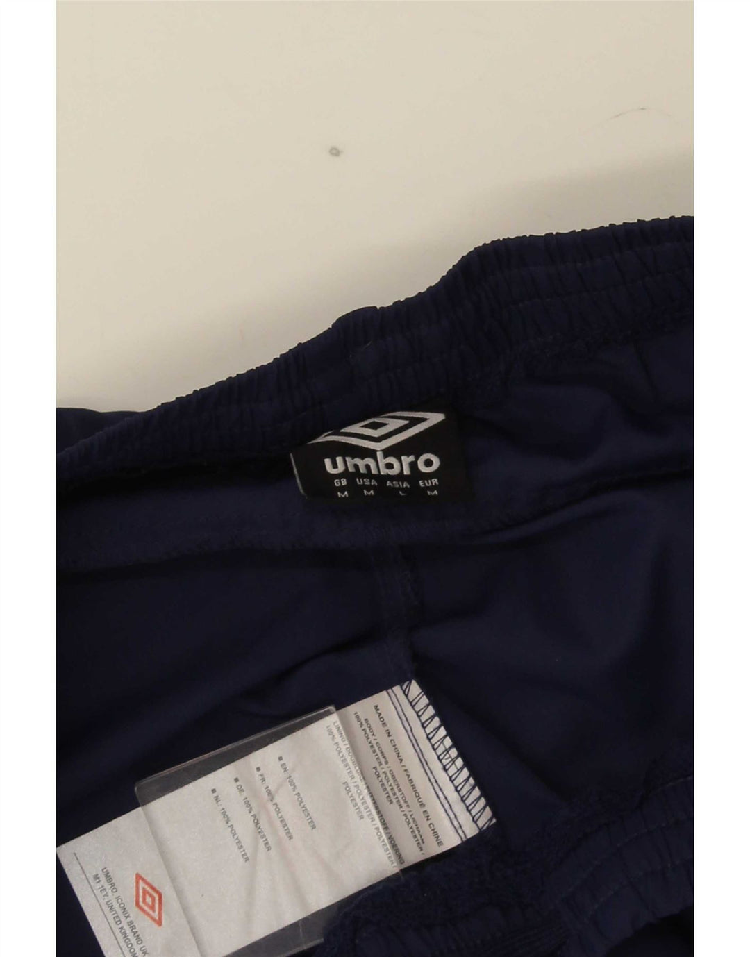 Umbro Mens Sport Shorts Medium Navy Blue Polyester
