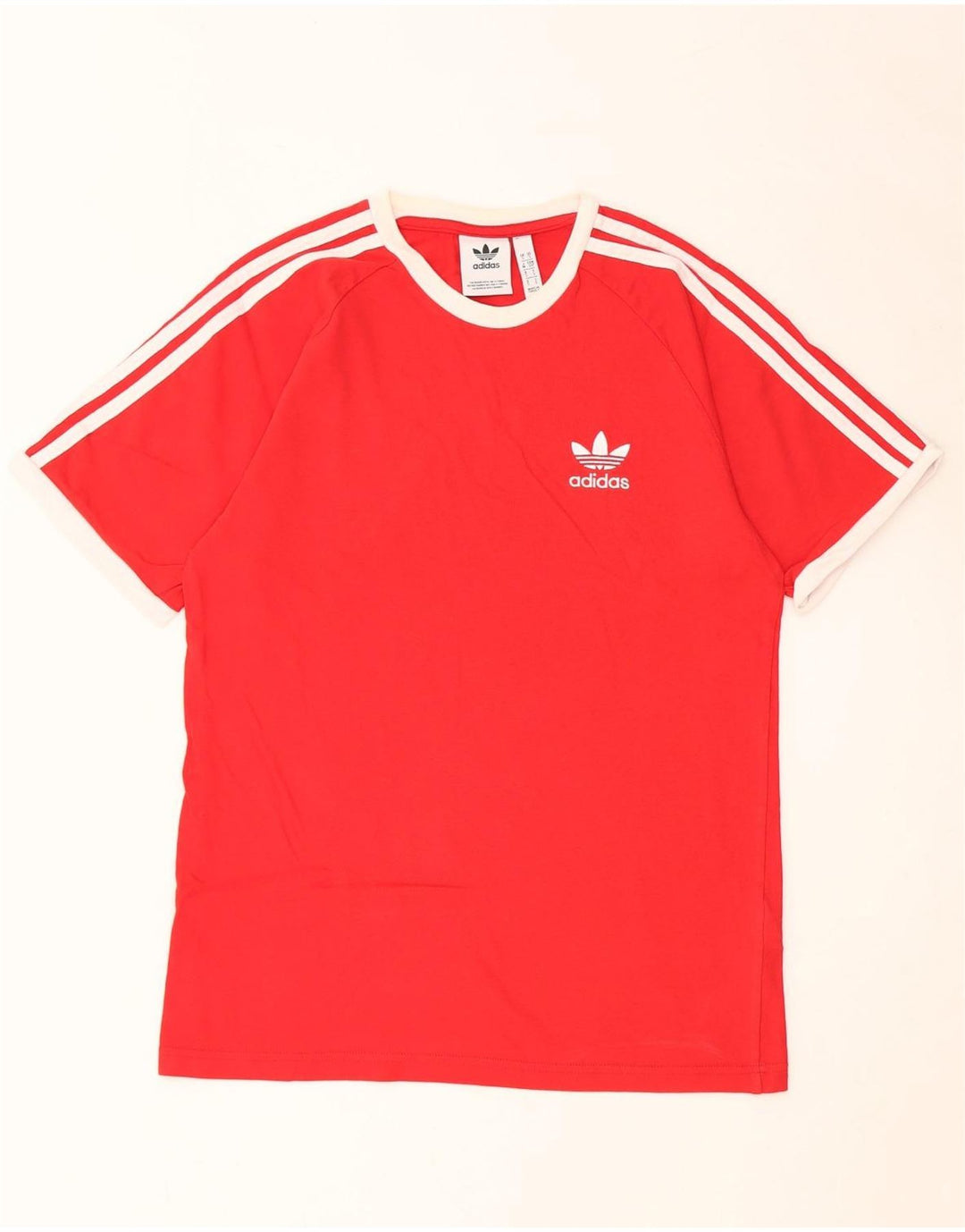 ADIDAS Mens T-Shirt Top Small Red Cotton