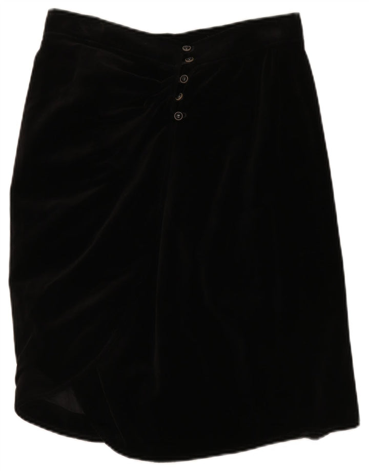 UNGARO Womens Straight Skirt W30 Medium  Black