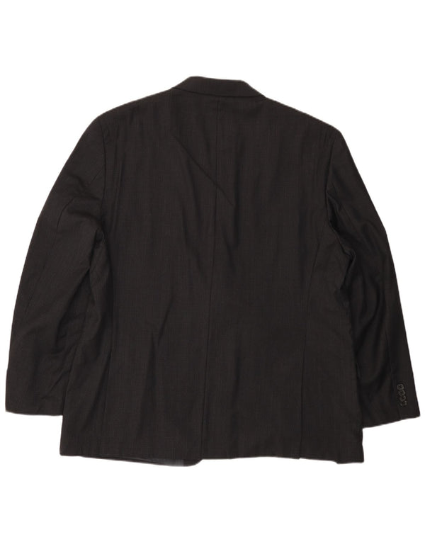 MICHAEL KORS Mens 2 Button Blazer Jacket UK 46 3XL Black Wool