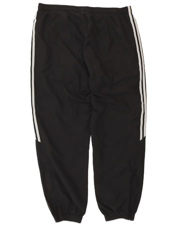 ADIDAS Mens Tracksuit Trousers Joggers Large  Black Polyester