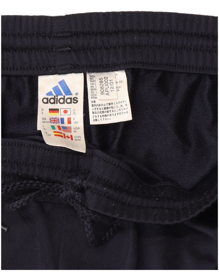 Adidas Mens Tracksuit Trousers UK 40/42 Medium  Navy Blue Polyester