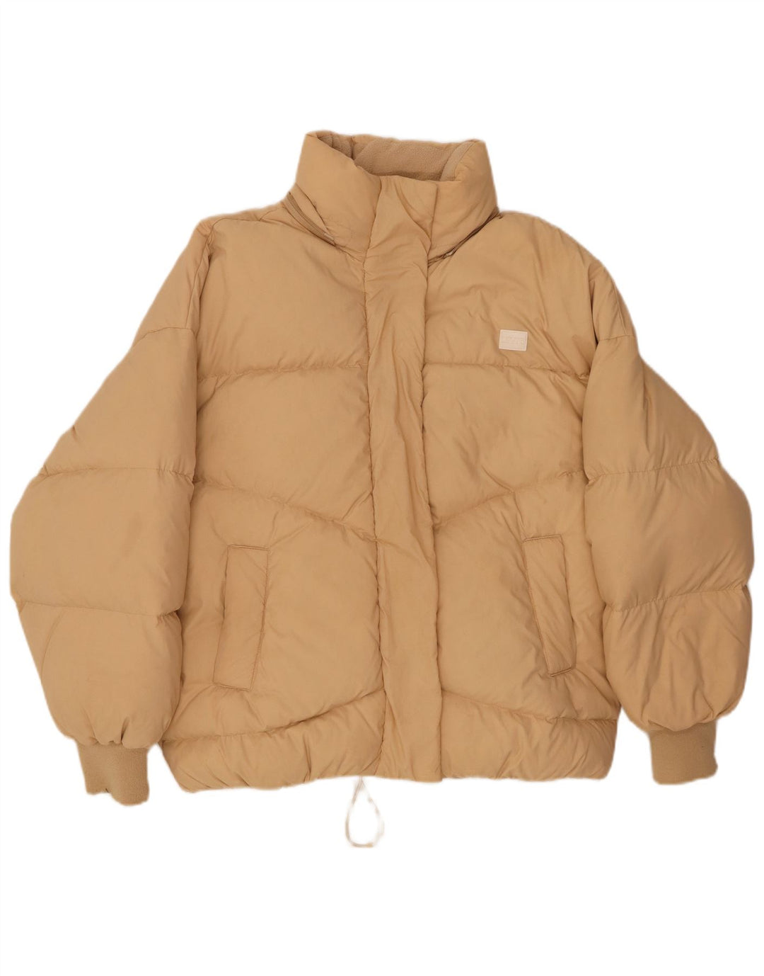 LEVI'S Womens Oversized Padded Jacket UK 6 XS Beige Polyamide