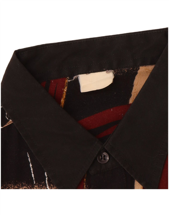 VINTAGE Mens Abstract Pattern Shirt XL Multicoloured