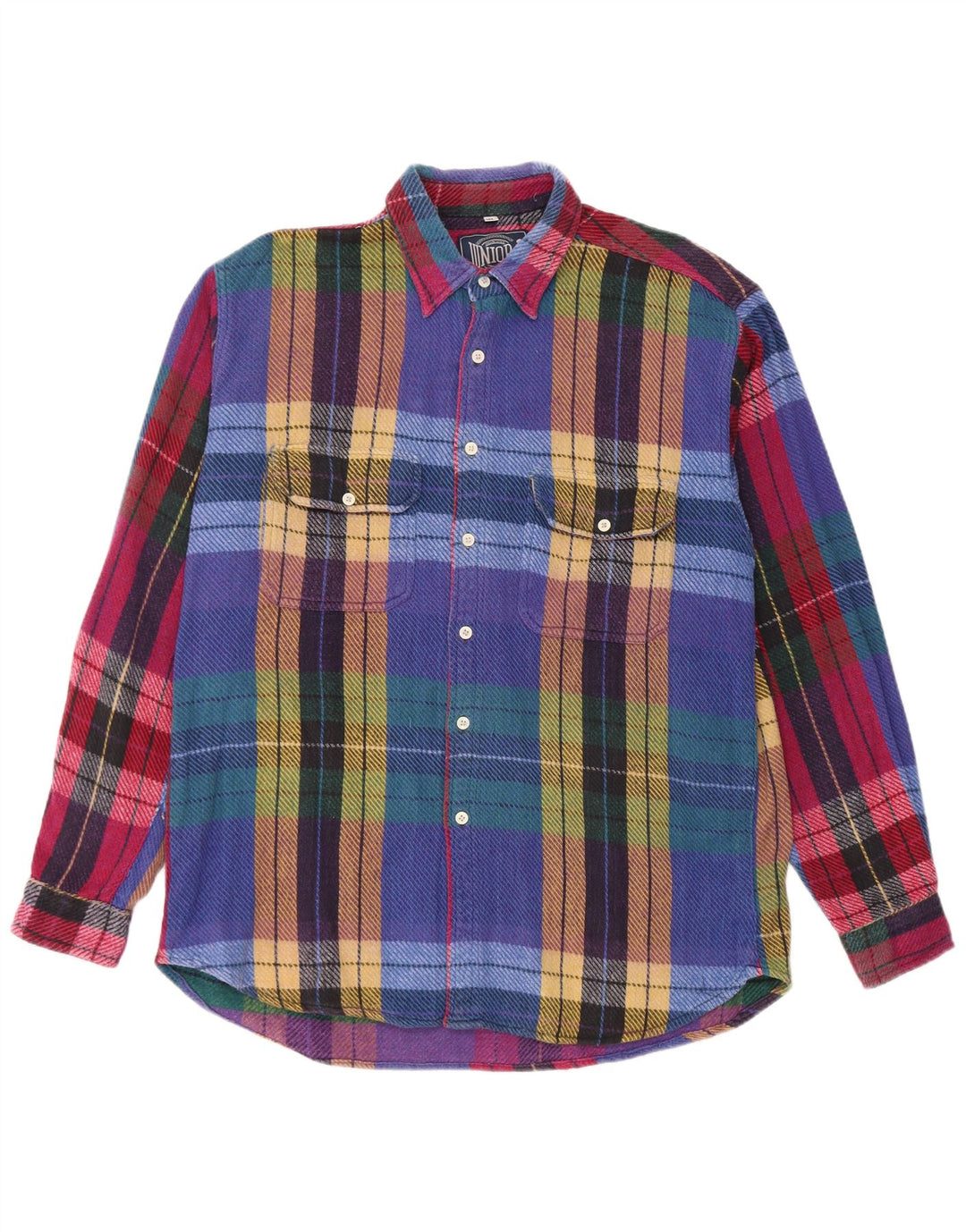 Junior.D Mens Flannel Shirt XL Multicoloured Plaid