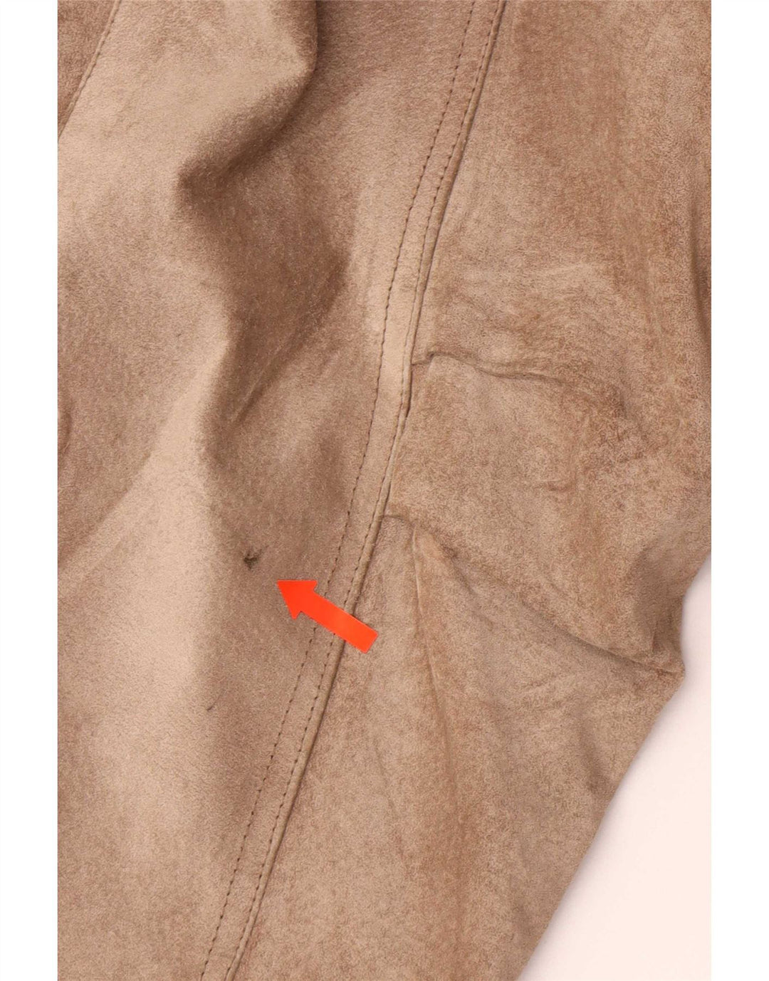 Bagatelle Womens Suede Overcoat US 10 Large Brown Leather
