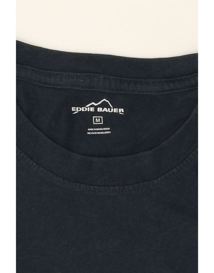 EDDIE BAUER Mens T-Shirt Top Medium Black Cotton Vintage Eddie Bauer and Second-Hand Eddie Bauer from Messina Hembry 