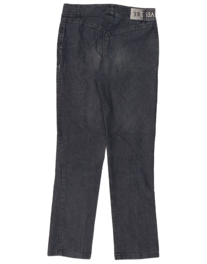 Trussardi Womens Graphic Slim Jeans W26 L31 Navy Blue