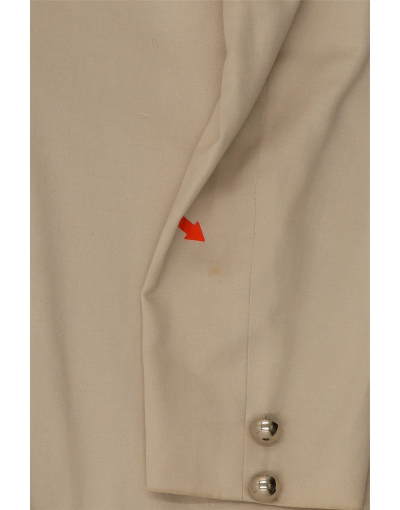 CHRISTIAN DIOR Womens Blazer Jacket IT 40 Small Off White Designer Vintage Christian Dior and Second-Hand Christian Dior from Messina Hembry 