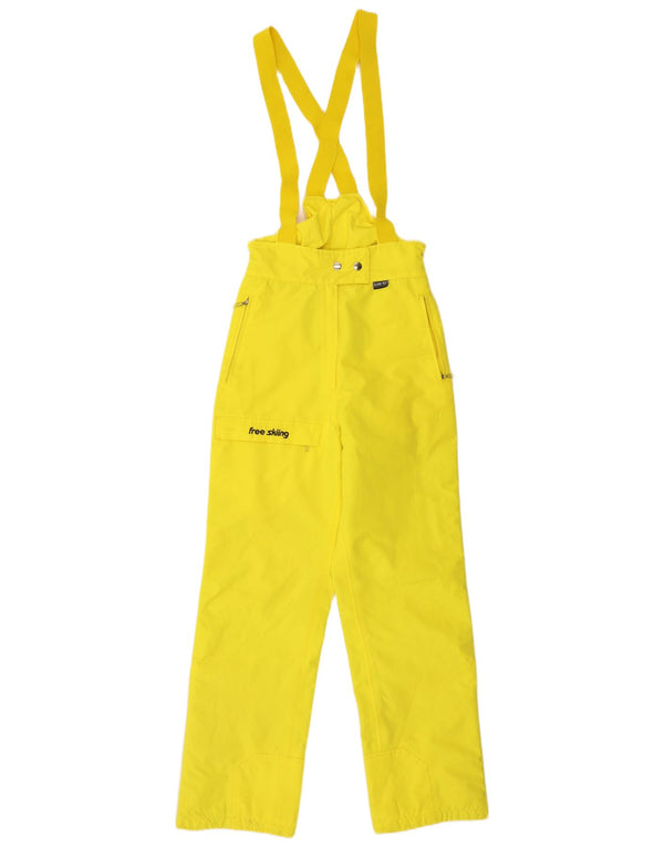 Vintage Womens Dungarees Ski Trousers EU 34 XS  Yellow Polyamide