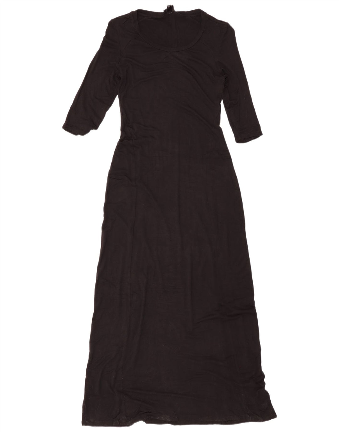 MOSSIMO Womens 3/4 Sleeve Maxi Dress UK 6 XS Black Rayon