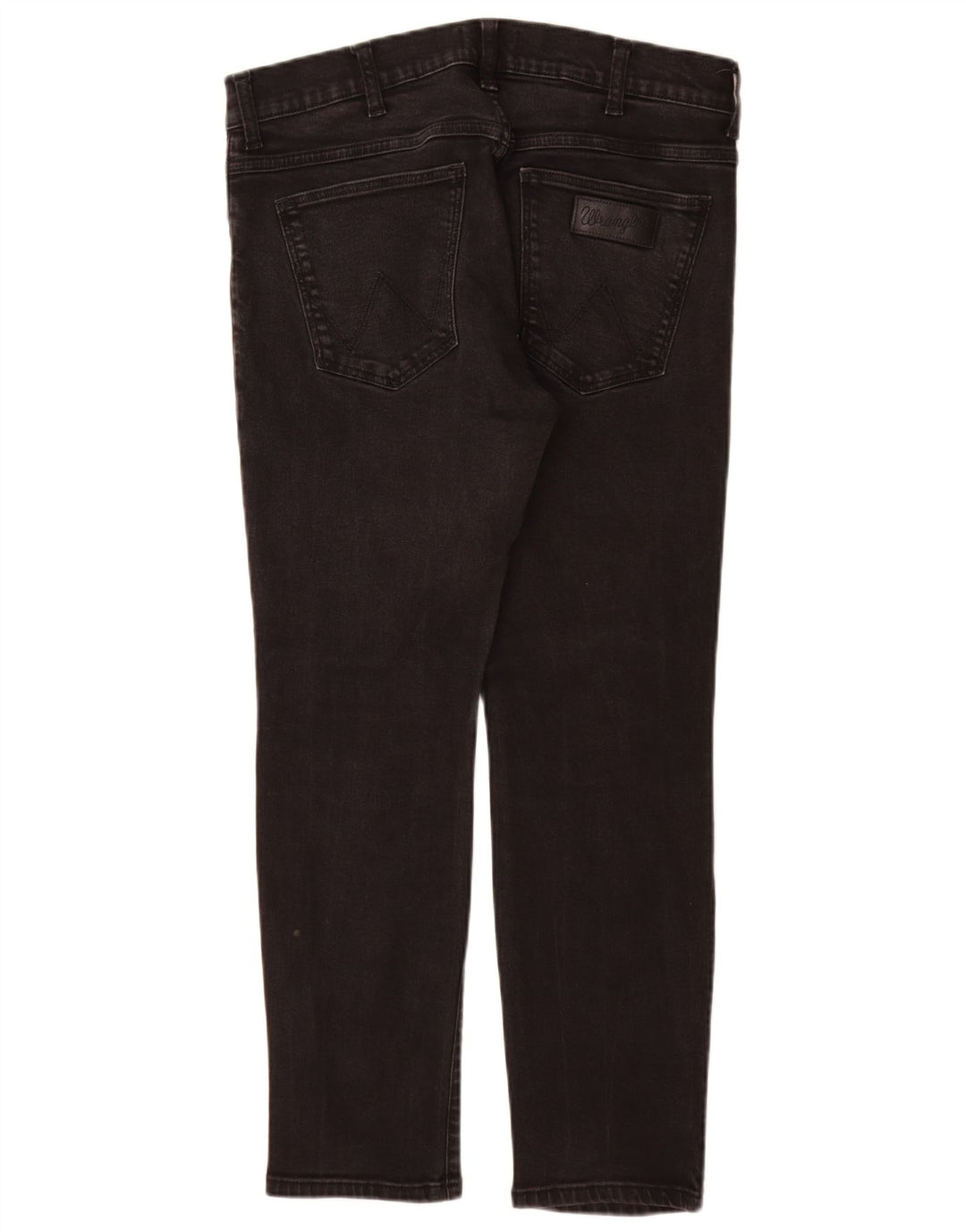 WRANGLER Mens Larston Slim Jeans W34 L28 Black Cotton