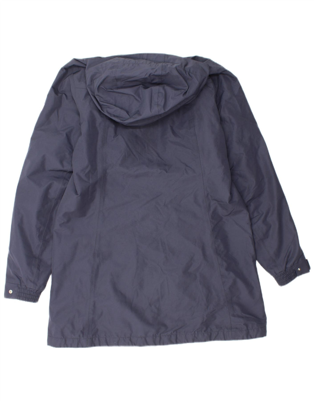 HELLY HANSEN Womens Hooded Windbreaker Coat UK 14 Medium Navy Blue