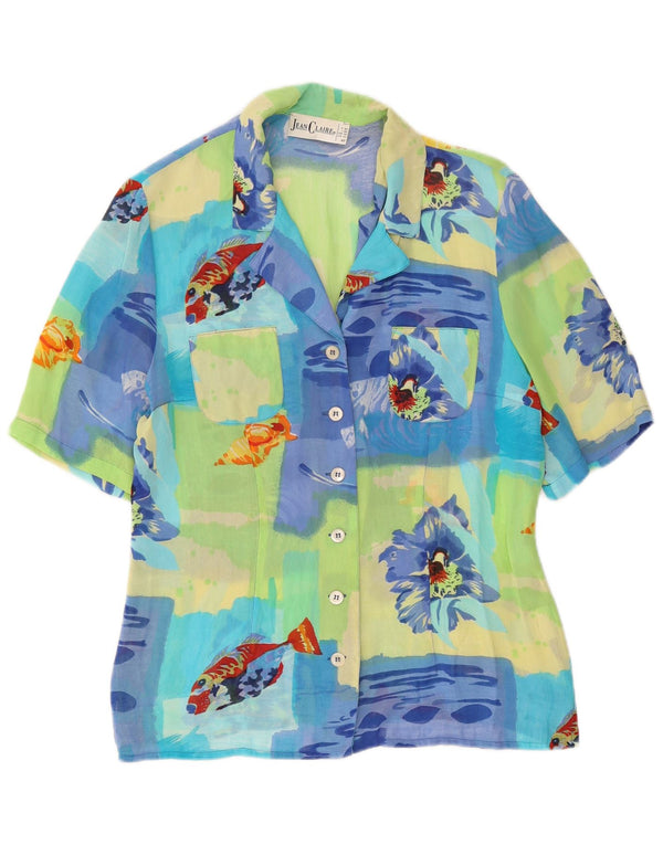 Jean Claire Womens Shirt Blouse UK 14 Large Multicoloured Floral
