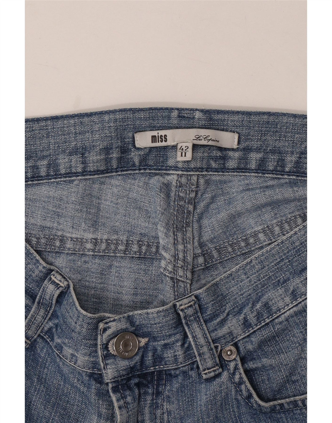 LES COPAINS Womens Miss Bootcut Jeans IT 42 Medium W32 L32 Blue Cotton