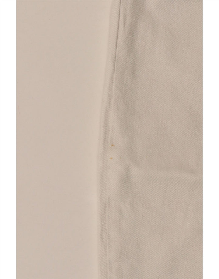 Levi's Womens Mom Cropped Jeans W24 L24 Off White Cotton