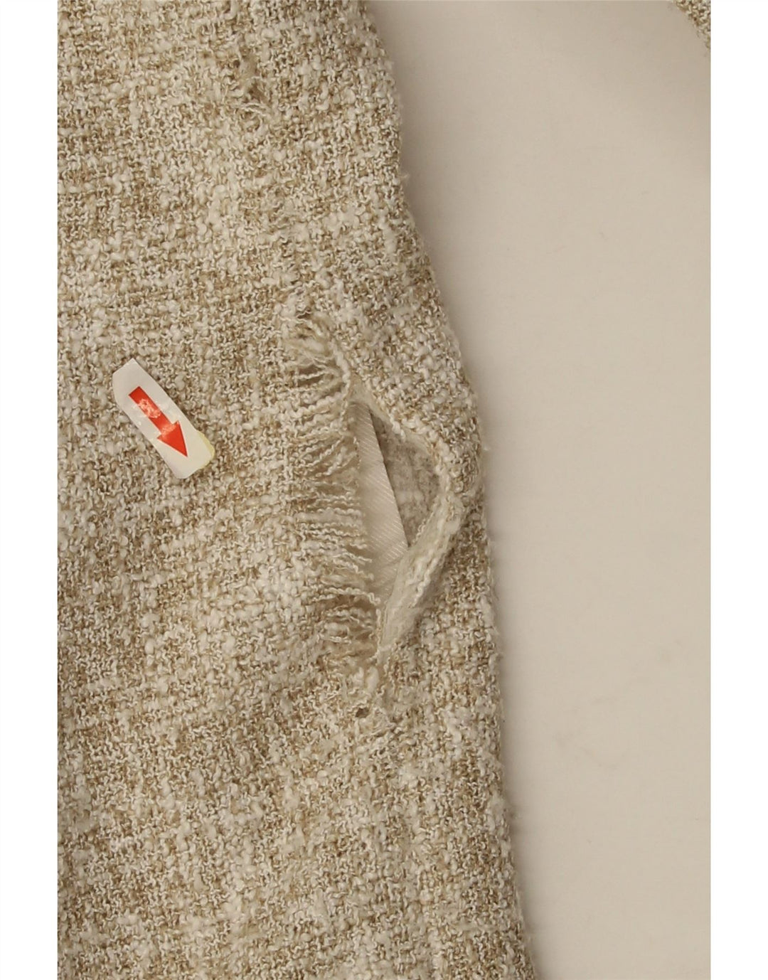 Zara Womens Crop Blazer Jacket EU 44 XL Beige