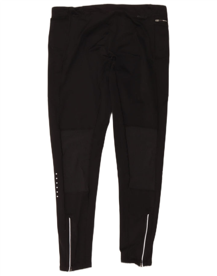 Nike Womens Dri Fit Leggings UK 16 Large Black Polyester