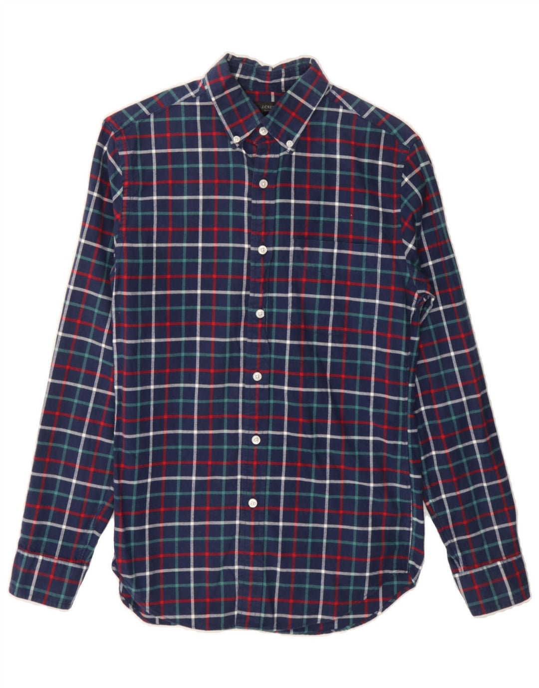J. CREW Mens Shirt XS Navy Blue Check Cotton Vintage J. Crew and Second-Hand J. Crew from Messina Hembry 