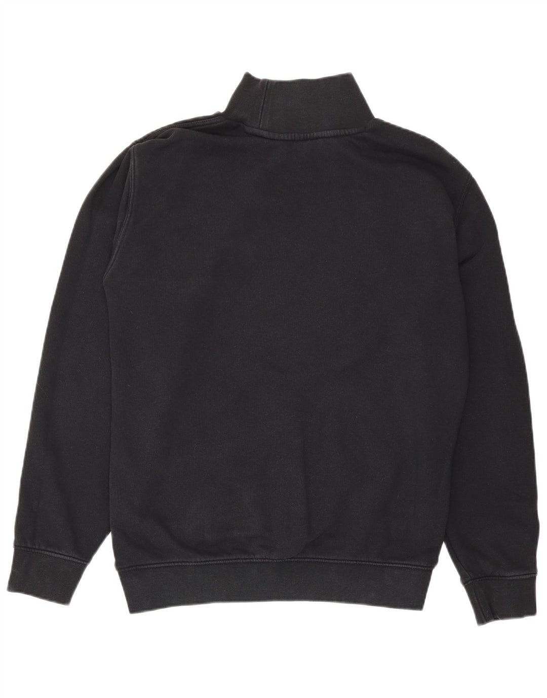 Champion Womens Oversized Sweatshirt Jumper UK 10 Small Black Cotton