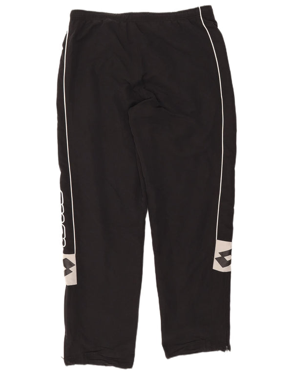 LOTTO Mens Graphic Tracksuit Trousers Medium  Black Polyester