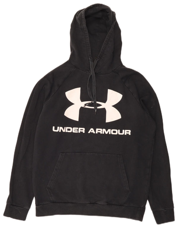 Under Armour Mens Graphic Hoodie Jumper Medium Black