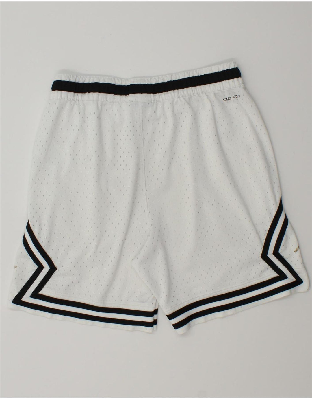 Jordan Mens Dri Fit Sport Shorts Medium White Geometric Polyester