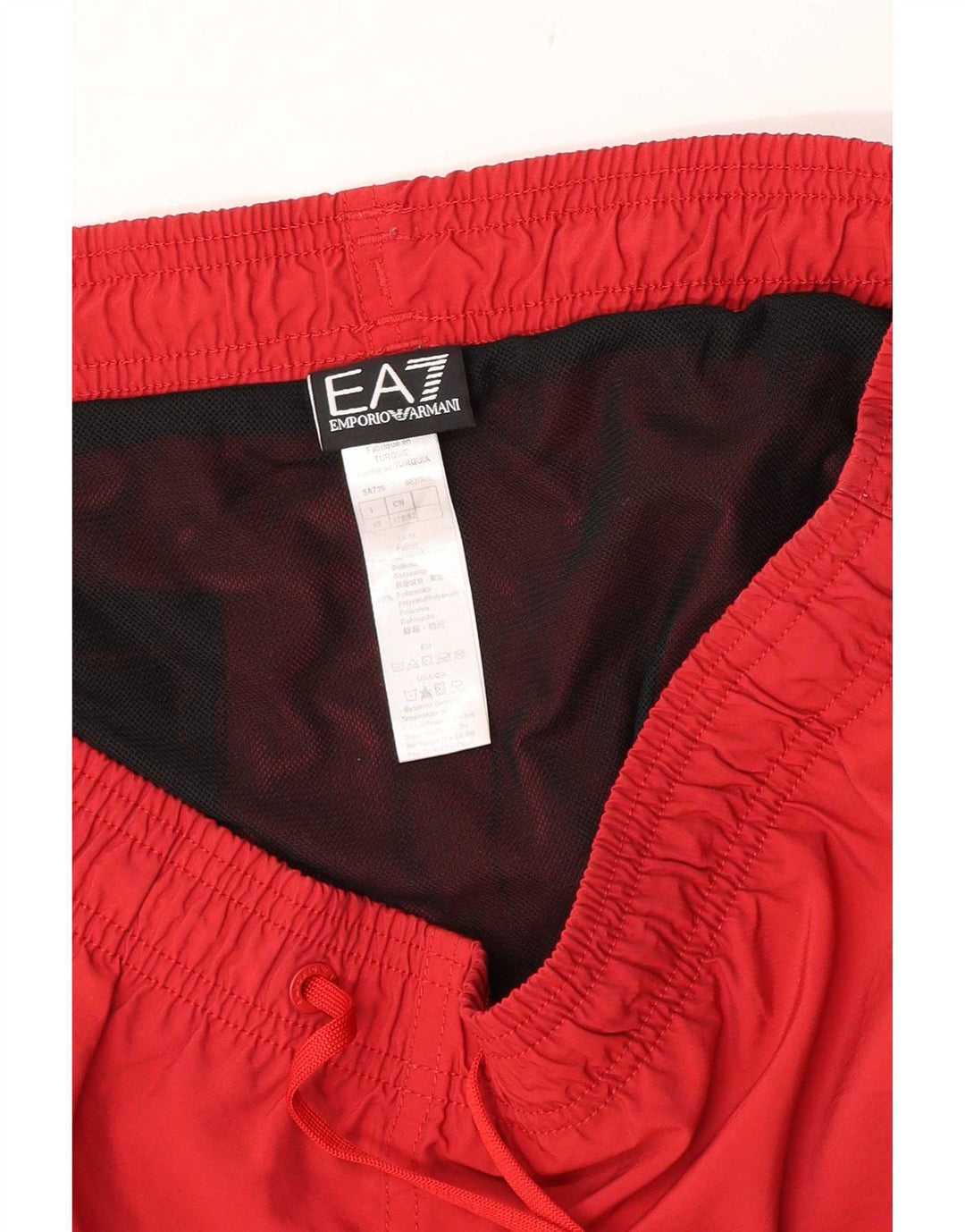 Emporio Armani Mens Swimming Shorts IT 48 Medium  Red Polyester