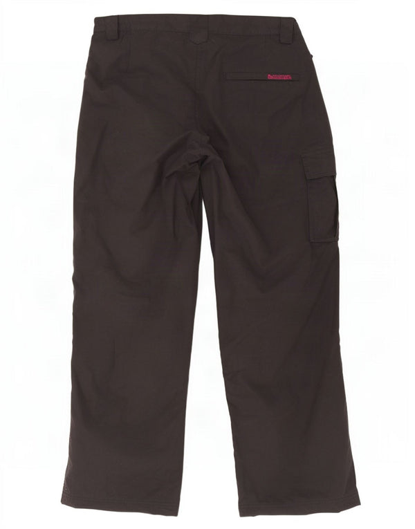 Mountain Warehouse Womens Straight Cargo Trousers UK 14 Large W34 L35 Black