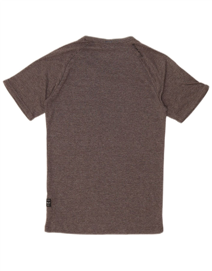 REPLAY Womens T-Shirt Top UK 10 Small Grey Flecked Polyester