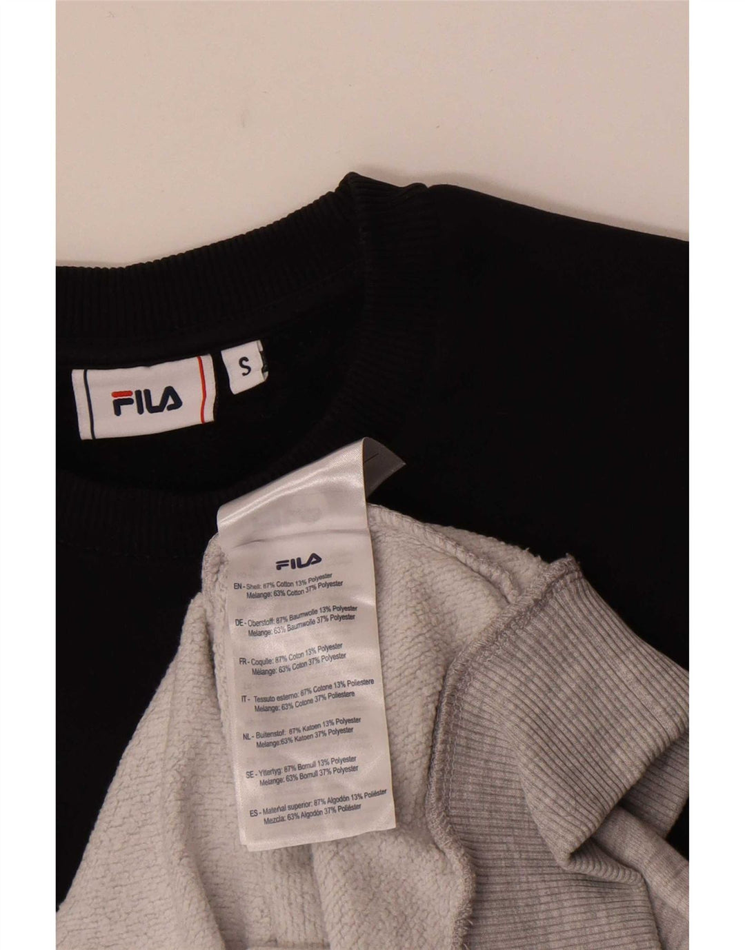 Fila Mens Graphic Sweatshirt Jumper Small Multicoloured Colourblock Cotton