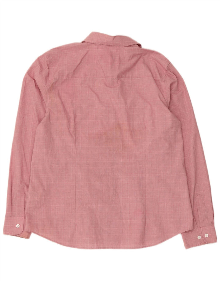 Orvis Womens Shirt US 14 XL Pink Check Cotton
