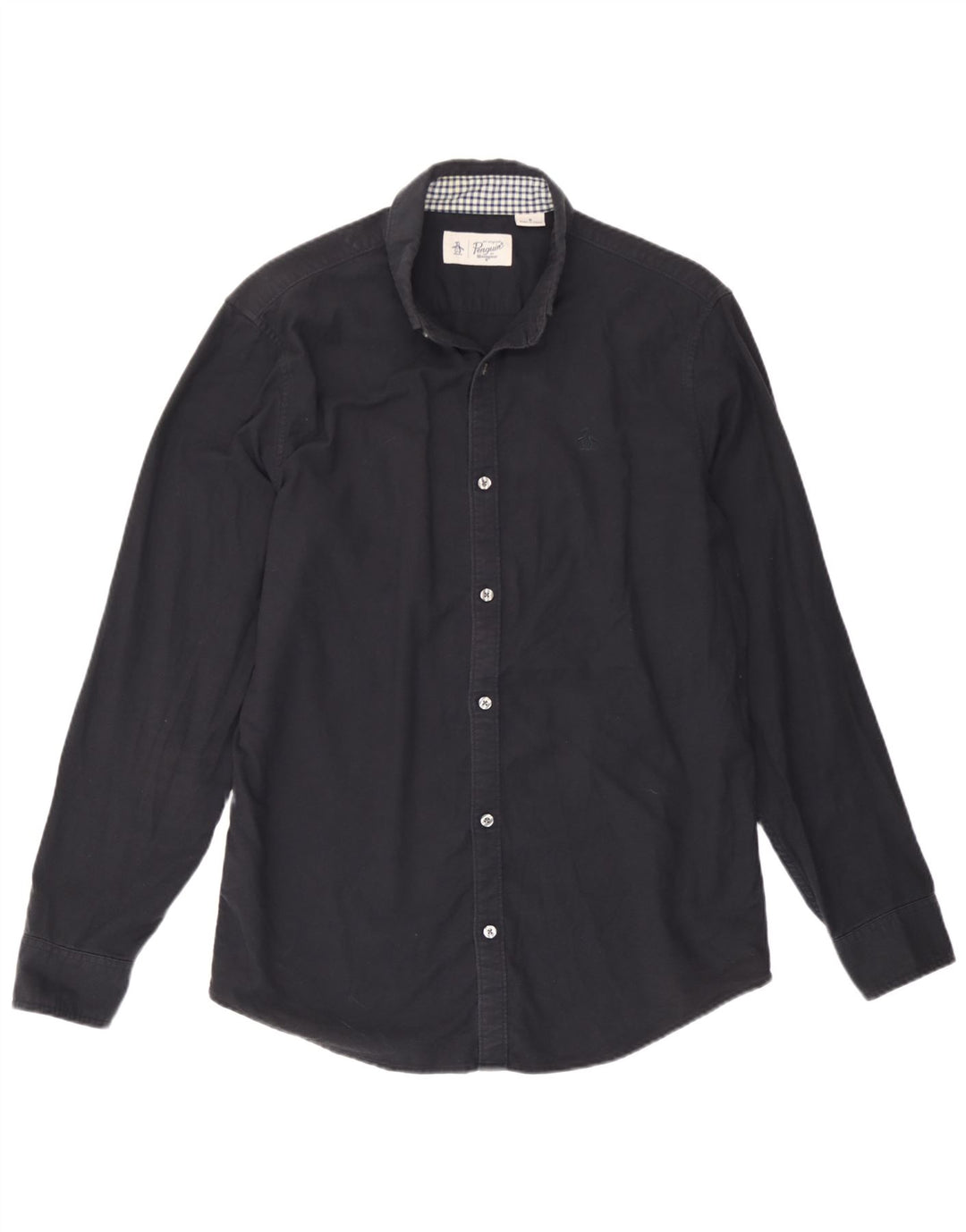 Penguin Mens Shirt Medium Black Cotton